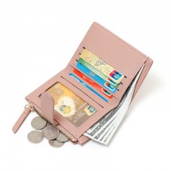 Portefeuille Femme en similicuir - Rose