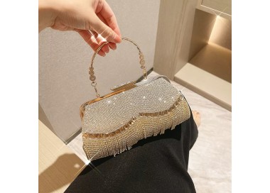 Sac à main à glands en cristal pour femme