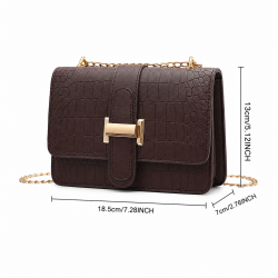 Sac à main de luxe pour femme_ Marron