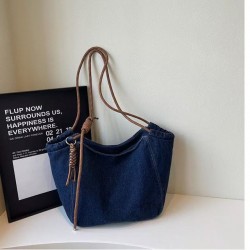 Sac Fourre-Tout Souple en Jean bleu