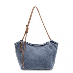 Sac Fourre-Tout Souple en Jean Gris