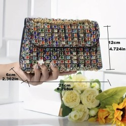 Sac à main perle multicolore