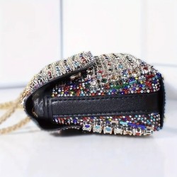 Sac à main perle multicolore
