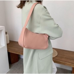 Sac chic à bandoulière tendance  _ rose dragée