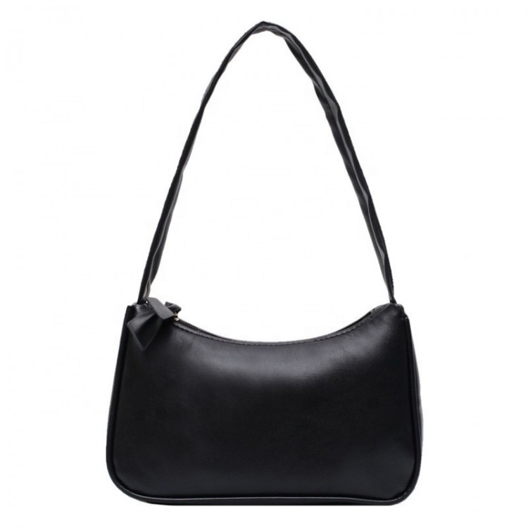 Sac chic à bandoulière de style français _ noir