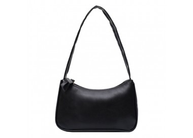 Sac chic à bandoulière de style français _ noir