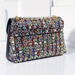 Sac à main perle multicolore