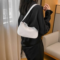 Sac chic à bandoulière tendance _ blanc cassé