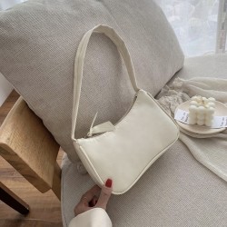 Sac chic à bandoulière tendance _ blanc cassé