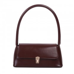 Sac à main en cuir _  marron chocolat