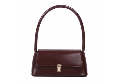 Sac à main en cuir _  marron chocolat