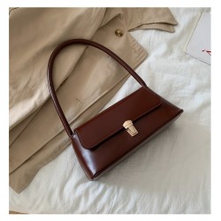 Sac à main en cuir _  marron chocolat