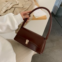 Sac à main en cuir _  marron chocolat