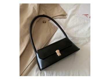 Sac à main en cuir _  noir