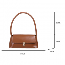 Sac à main en cuir _  caramel