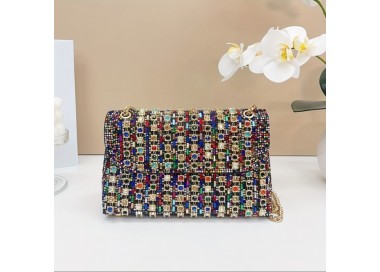 Sac à main perle multicolore