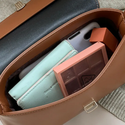 Sac à main en cuir _  caramel