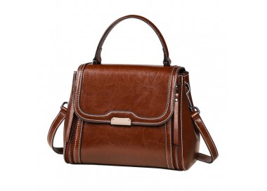 Sac bandoulière femme marron