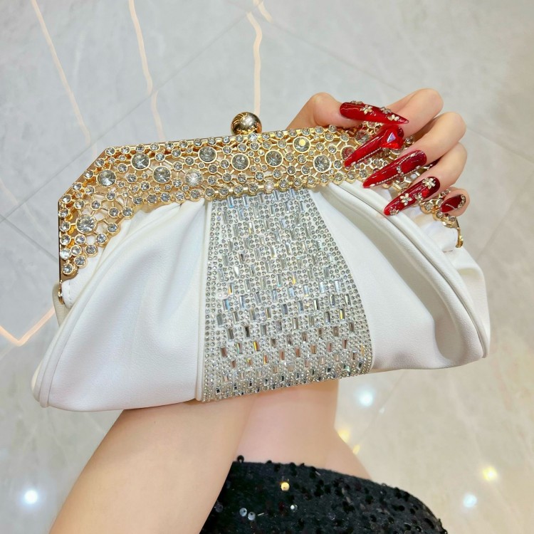 Pochette de soirée luxe _ Blanc