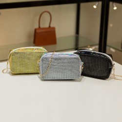 Sac à main soirée argent brillant
