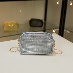 Sac à main soirée argent brillant
