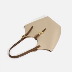 Sac bandoulière en similicuir beige