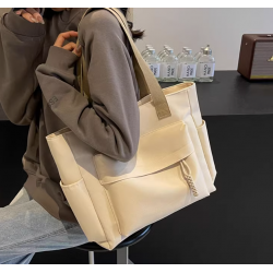 Sac Cabas Femme blanc Cassé