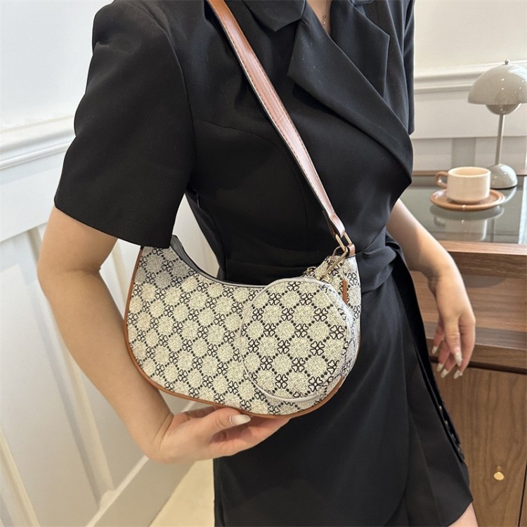 Sac Fourre-Tout Bandoulière en Similicuir - Blanc cassé