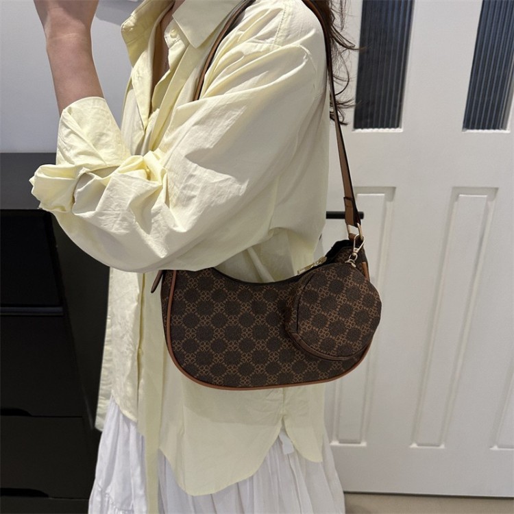 Sac Fourre-Tout Bandoulière en Similicuir _ Noire