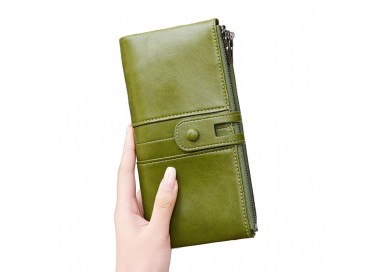 Portemonnaie long _ Vert Pastel