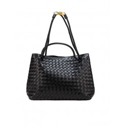sac bandoulière tissé à la main _ noir