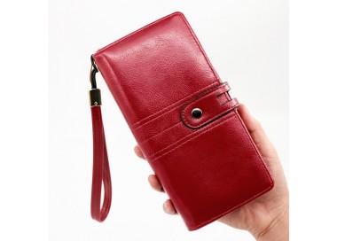 Portemonnaie long _ Rouge Bordeaux