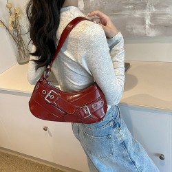 Petit Sac à Main Rouge Bordeaux