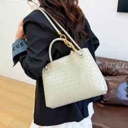 sac bandoulière tissé à la main _ blanc cassé