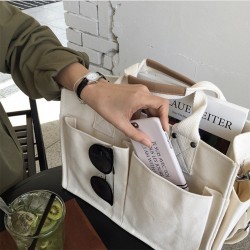 Sac à main étudiante Blanc
