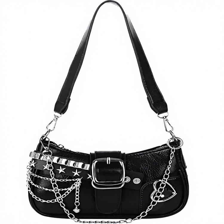 Sac à main sport  chic _ Noir