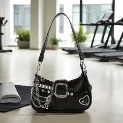 Sac à main sport  chic _ Noir