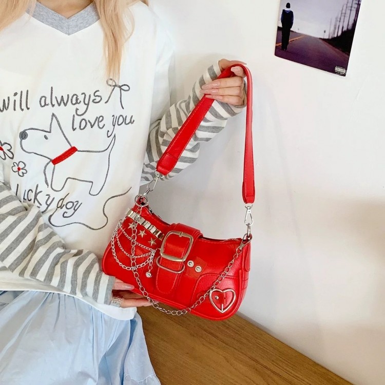 Sac à main sport chic _ Rouge